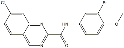 N-(4-Methoxy-3-bromophenyl)-7-chloroquinazoline-2-carboxamide 结构式