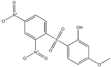 5-Methoxy-2-[(2,4-dinitrophenyl)sulfonyl]phenol 结构式