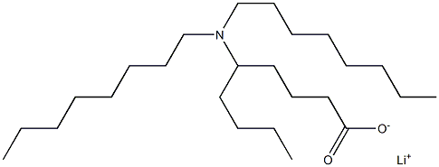 5-(Dioctylamino)nonanoic acid lithium salt 结构式