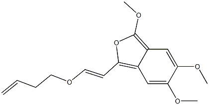 1-(2-[(3-Butenyl)oxy]ethenyl)-3,5,6-trimethoxyisobenzofuran 结构式