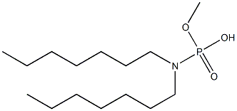 N,N-Diheptylamidophosphoric acid hydrogen methyl ester 结构式