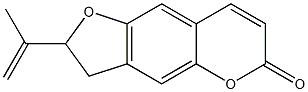 2-(1-Methylethenyl)-2H-furo[2,3-g][1]benzopyran-6(3H)-one 结构式