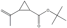 2-(1-Methylethenyl)cyclopropane-1-carboxylic acid tert-butyl ester 结构式