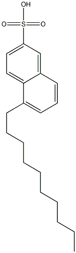 5-Decyl-2-naphthalenesulfonic acid 结构式