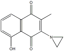 3-(1-Aziridinyl)-5-hydroxy-2-methyl-1,4-naphthoquinone 结构式