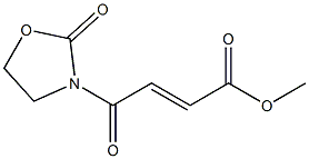 (E)-4-(2-Oxooxazolidine-3-yl)-4-oxo-2-butenoic acid methyl ester 结构式