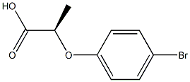 [R,(+)]-2-(p-Bromophenoxy)propionic acid 结构式