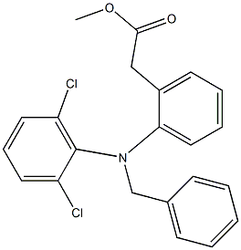 [o-(N-Benzyl-2,6-dichloroanilino)phenyl]acetic acid methyl ester 结构式