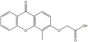 (9-Oxo-4-methyl-9H-xanthen-3-yloxy)acetic acid 结构式