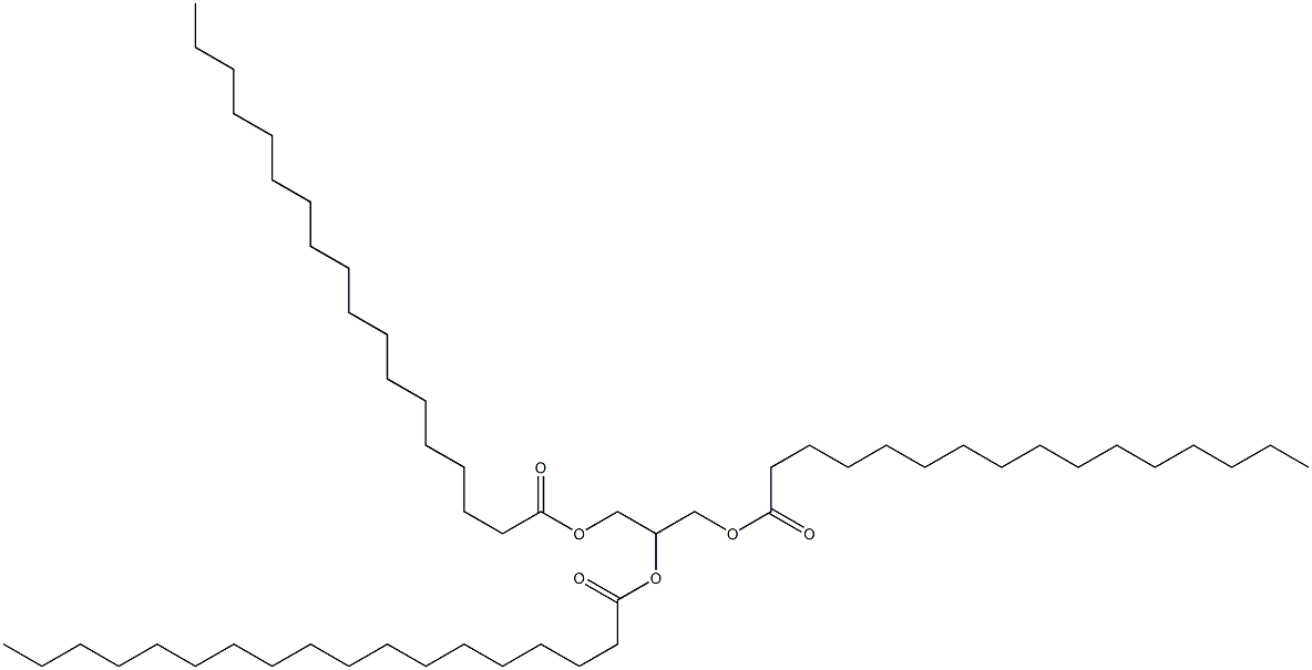 1-O-Palmitoyl-2-O,3-O-bisstearoyl-L-glycerol 结构式