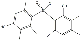 2,4'-Dihydroxy-2',3,3',4,6,6'-hexamethyl[sulfonylbisbenzene] 结构式