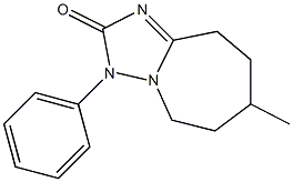 3,5,6,7,8,9-Hexahydro-7-methyl-3-phenyl-2H-[1,2,4]triazolo[1,5-a]azepin-2-one 结构式