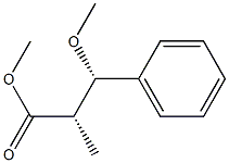 (2S,3S)-2-Methyl-3-methoxy-3-phenylpropionic acid methyl ester 结构式