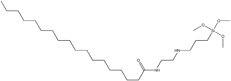 N-[2-[[3-(Trimethoxysilyl)propyl]amino]ethyl]octadecanamide 结构式