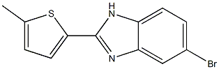 5-Bromo-2-(5-methylthiophen-2-yl)-1H-benzimidazole 结构式