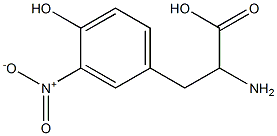 2-Amino-3-(3-nitro-4-hydroxyphenyl)propionic acid 结构式