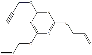 2,4-Bis(2-propenyloxy)-6-(2-propynyloxy)-1,3,5-triazine 结构式