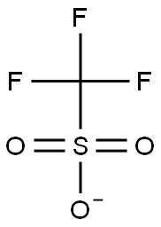 Trifluoromethylsulfonate 结构式