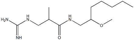 (-)-3-Guanidino-N-(2-methoxyheptyl)-2-methylpropanamide 结构式