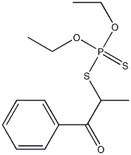 Dithiophosphoric acid O,O-diethyl S-(1-benzoylethyl) ester 结构式