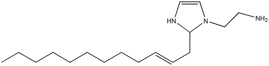 1-(2-Aminoethyl)-2-(2-dodecenyl)-4-imidazoline 结构式