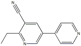 2-Ethyl-5-(4-pyridinyl)pyridine-3-carbonitrile 结构式