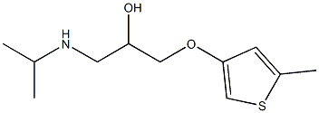 1-(Isopropylamino)-3-(5-methyl-3-thienyloxy)-2-propanol 结构式