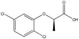 [R,(+)]-2-(2,5-Dichlorophenoxy)propionic acid 结构式