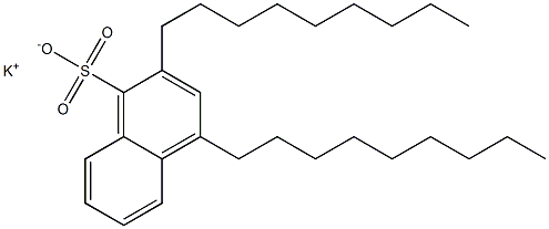 2,4-Dinonyl-1-naphthalenesulfonic acid potassium salt 结构式