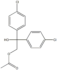 1,1-Bis(4-chlorophenyl)-2-acetoxyethanol 结构式