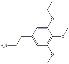 3-Ethoxy-4,5-dimethoxybenzeneethanamine 结构式