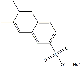 6,7-Dimethylnaphthalene-2-sulfonic acid sodium salt 结构式