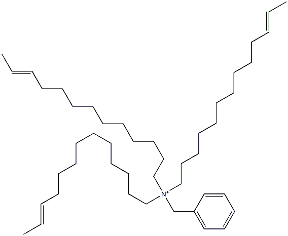 Tri(11-tridecenyl)benzylaminium 结构式