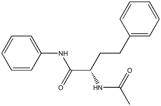 [S,(-)]-2-Acetylamino-4,N-diphenylbutyramide 结构式