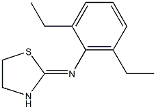 2-(2,6-Diethylphenylimino)thiazolidine 结构式