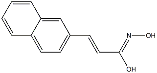 (E)-3-(2-Naphthalenyl)-2-propenehydroximic acid 结构式