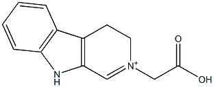 2-(Carboxymethyl)-4,9-dihydro-3H-pyrido[3,4-b]indol-2-ium 结构式