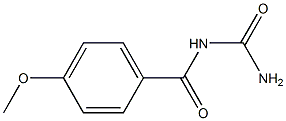 1-(4-Methoxybenzoyl)urea 结构式