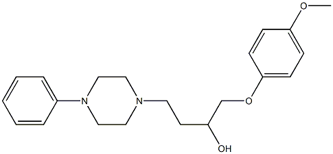 1-(4-Methoxyphenoxy)-4-[4-[phenyl]-1-piperazinyl]-2-butanol 结构式