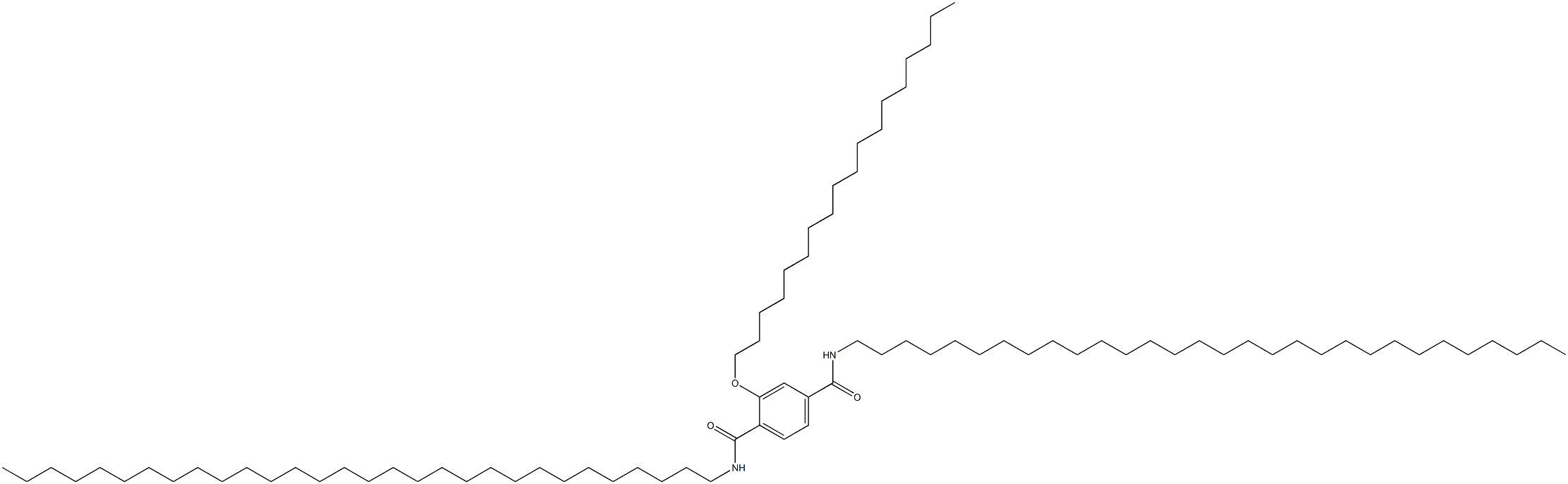 2-(Octadecyloxy)-N,N'-ditriacontylterephthalamide 结构式