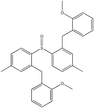2-Methoxybenzyl(4-methylphenyl) sulfoxide 结构式