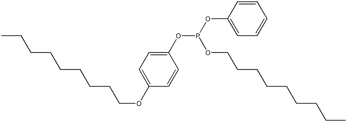 Phosphorous acid 4-(nonyloxy)nonyldiphenyl ester 结构式