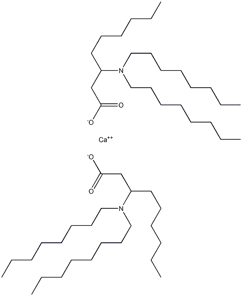 Bis[3-(dioctylamino)nonanoic acid]calcium salt 结构式