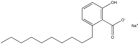 2-Decyl-6-hydroxybenzoic acid sodium salt 结构式
