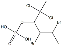 Phosphoric acid hydrogen (1,2-dibromopropyl)(2,2-dichloropropyl) ester 结构式