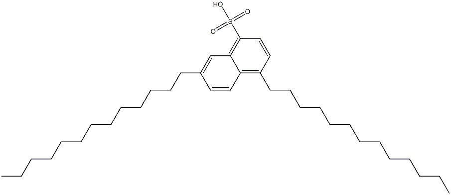 4,7-Ditridecyl-1-naphthalenesulfonic acid 结构式