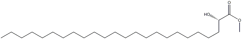 [S,(-)]-2-Hydroxytetracosanoic acid methyl ester 结构式