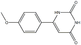 6-(4-甲氧苯基)尿嘧啶 结构式