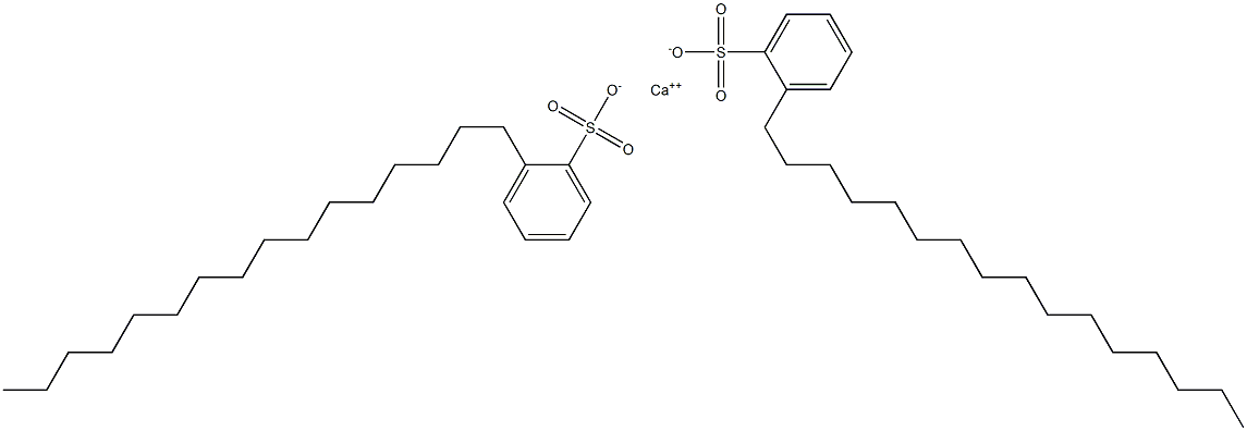 Bis(2-hexadecylbenzenesulfonic acid)calcium salt 结构式