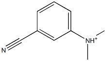 N,N-Dimethyl-3-cyanoanilinium 结构式